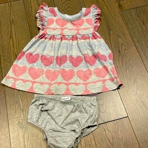 Baby girls splendid heart dress